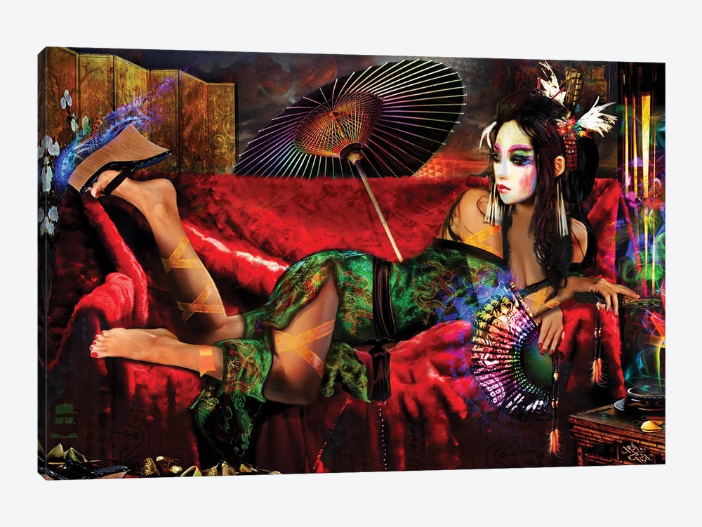 Geisha by Jumbie 1-piece Canvas Artwork