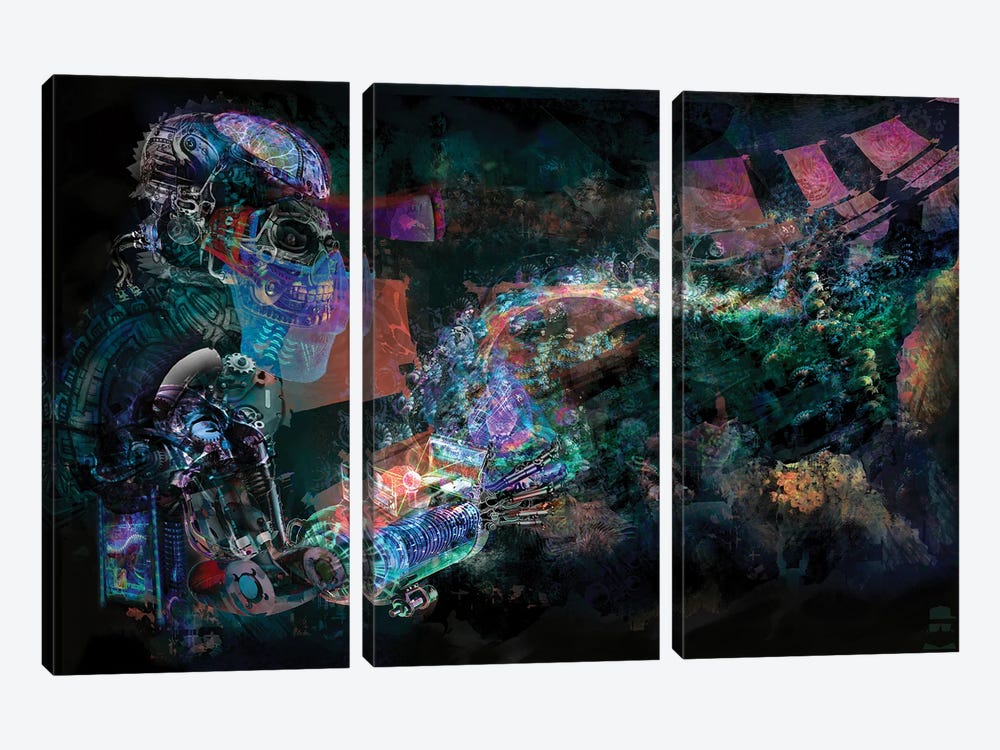 Android by Jumbie 3-piece Canvas Wall Art