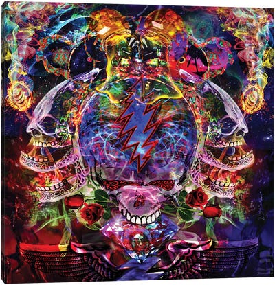 Melt Your Face Canvas Art Print - Psychedelic & Trippy Art
