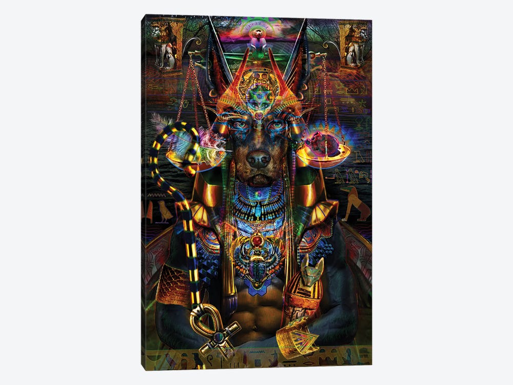 Anubis by Jumbie 1-piece Canvas Print