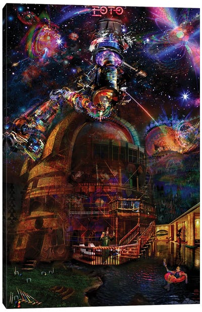 Observatory Canvas Art Print - Psychedelic & Trippy Art