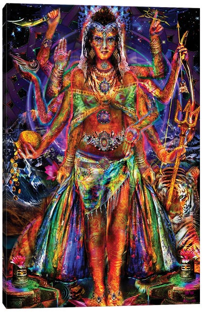 Pavarti Canvas Art Print - Hinduism Art