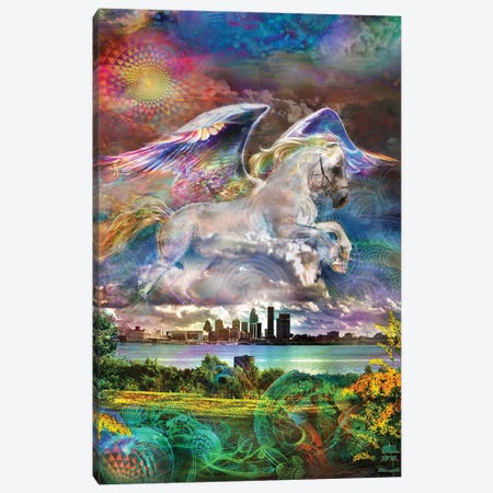 Pegasus Canvas Print #JIE57} by Jumbie Art Print