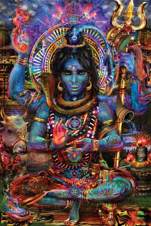 Shiva by Jumbie wall art