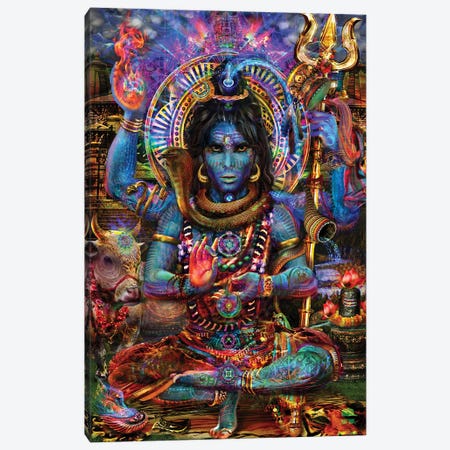 Shiva Canvas Print #JIE62} by Jumbie Art Print