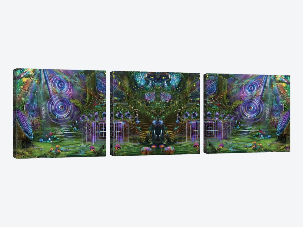 Sound Garden Mirror by Jumbie 3-piece Canvas Art
