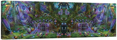 Sound Garden Mirror With Snails Canvas Art Print - Jumbie