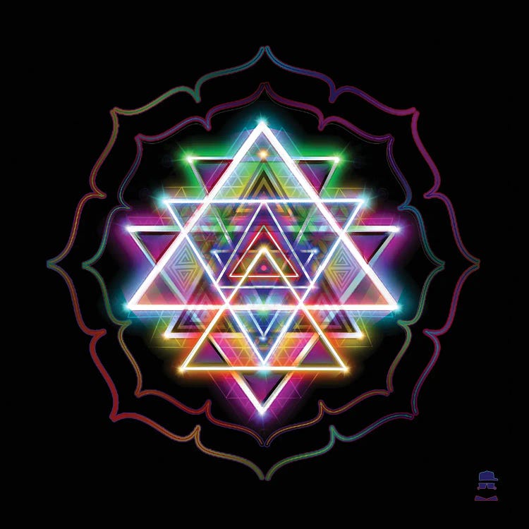 Sri Yantra Square by Jumbie wall art