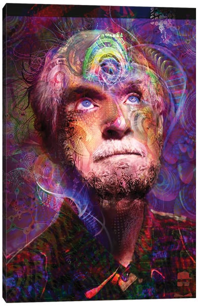 Timothy Leary Canvas Art Print - Jumbie