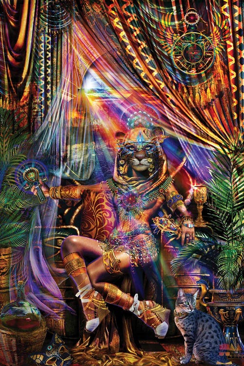 Bastet by Jumbie wall art
