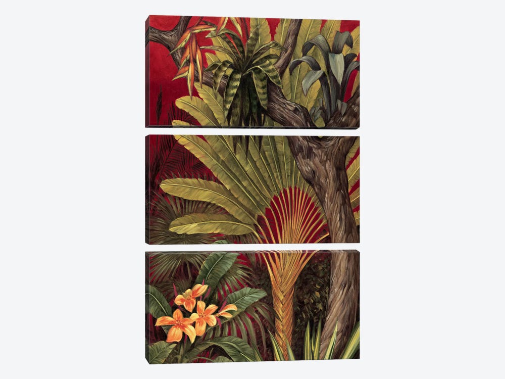 Bali Garden II by Rodolfo Jimenez 3-piece Canvas Print