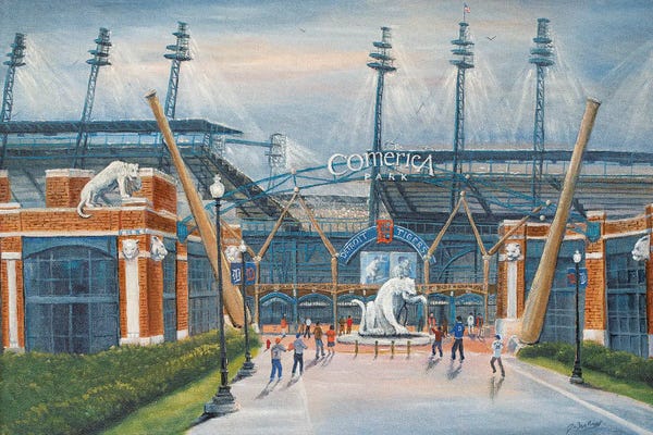 Michigan: Comerica Park, Harwell Gate by Jim Williams