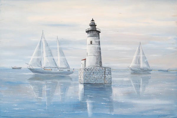 Detroit: Detroit River Lighthouse by Jim Williams