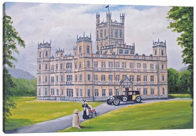 Downton Abbey Canvas Art Print - Castle & Palace Art