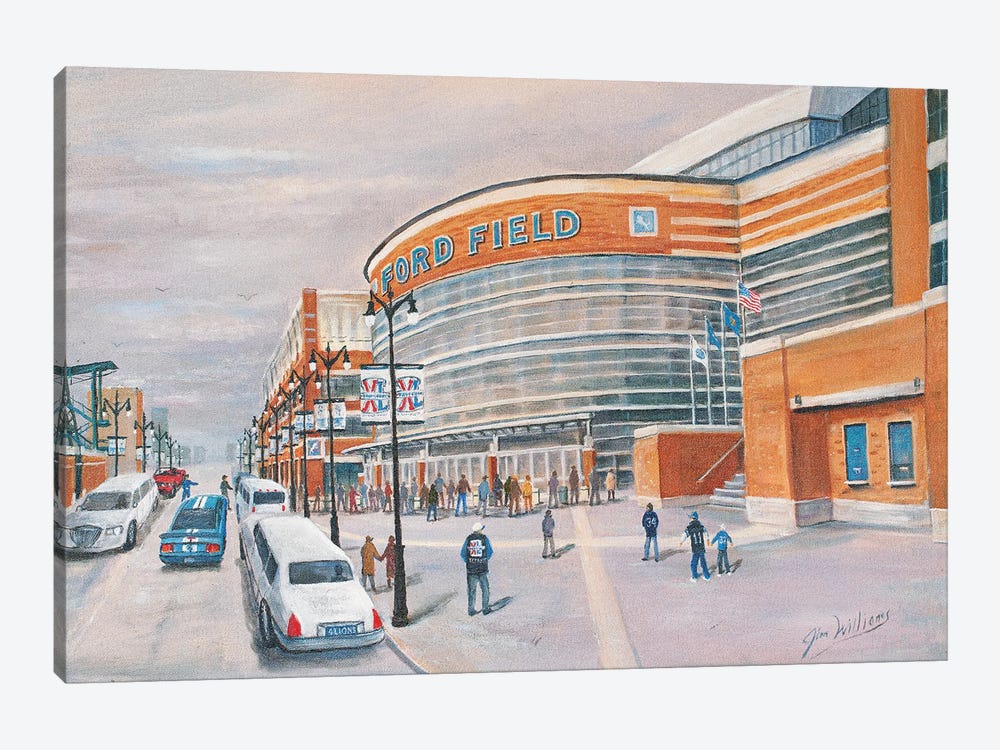 Ford Field by Jim Williams 1-piece Canvas Art Print