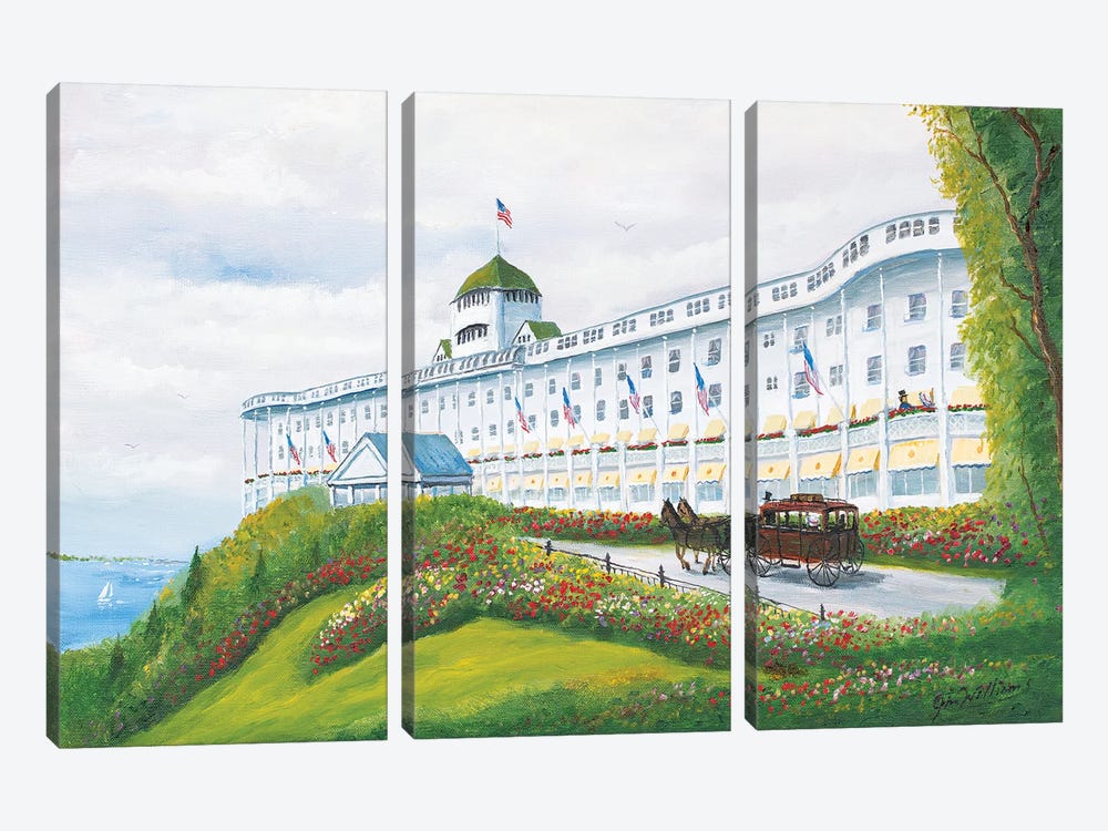 Grand Hotel by Jim Williams 3-piece Canvas Art