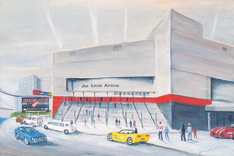 Detroit Joe Louis Arena, Vintage Sports Blueprints, Vintage Sports Blueprints