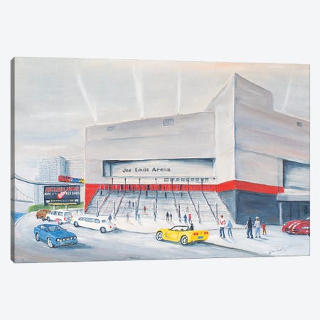 Joe Louis Arena Canvas Print #JIW17} by Jim Williams Canvas Art Print
