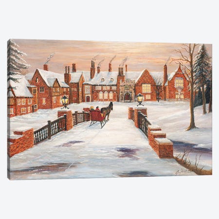 Meadow Brook Winter Canvas Print #JIW19} by Jim Williams Canvas Wall Art