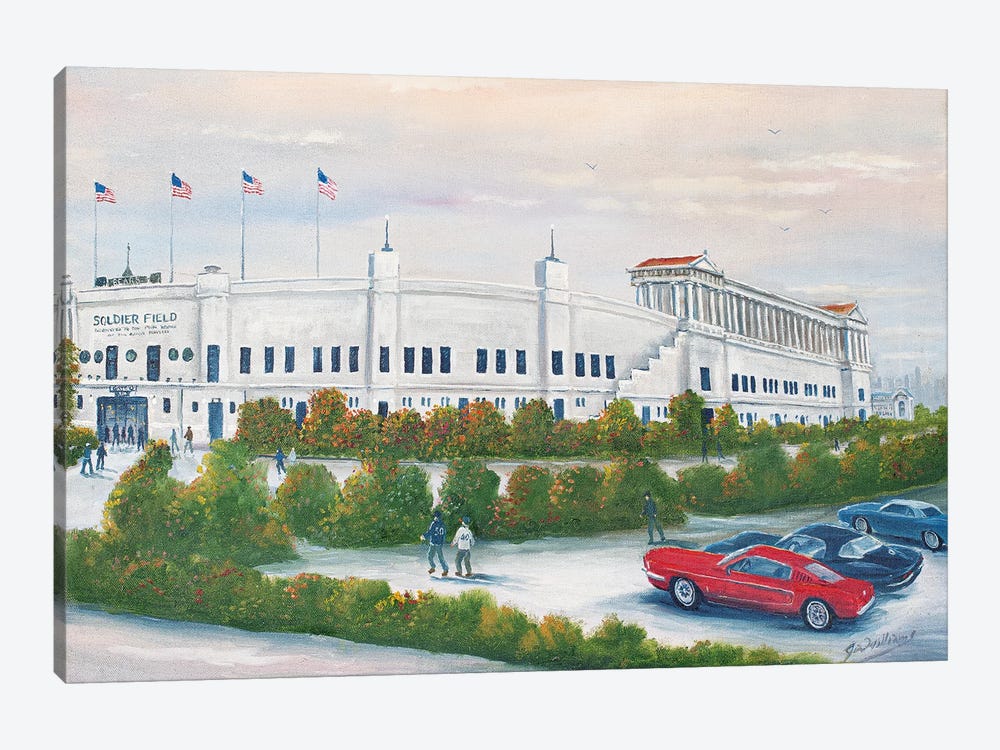 Old Soldier Field by Jim Williams 1-piece Canvas Wall Art