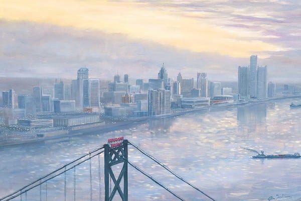 Jim Williams: Riverfront at Daybreak by Jim Williams
