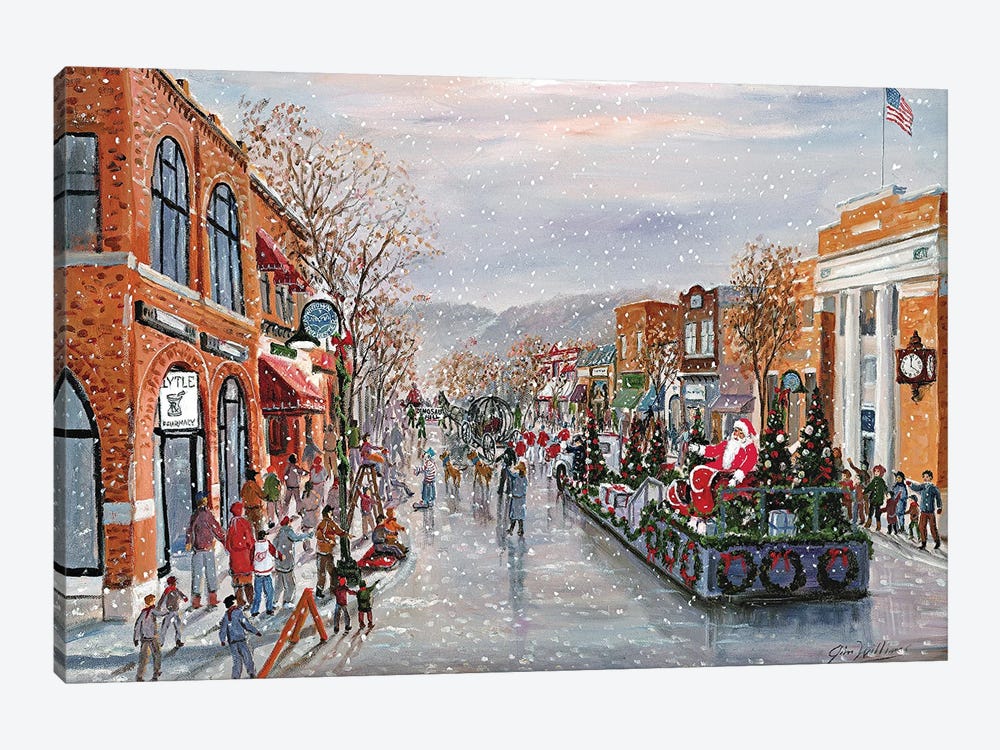 Rochester Christmas Parade by Jim Williams 1-piece Canvas Art