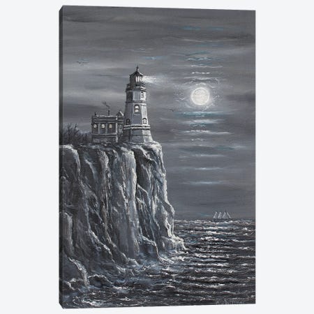 Split Rock Lighthouse Canvas Print #JIW33} by Jim Williams Canvas Wall Art