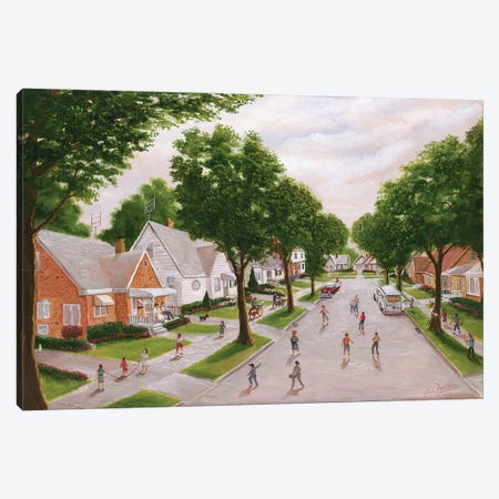 The Old Neighborhood Canvas Print #JIW34} by Jim Williams Canvas Print