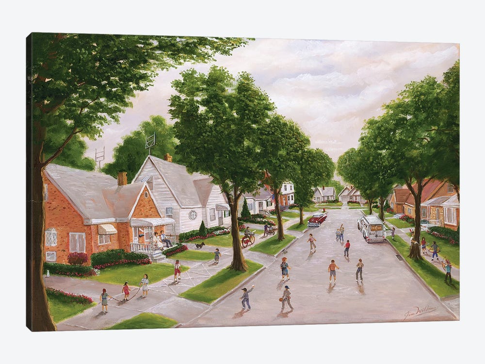 The Old Neighborhood by Jim Williams 1-piece Canvas Art Print