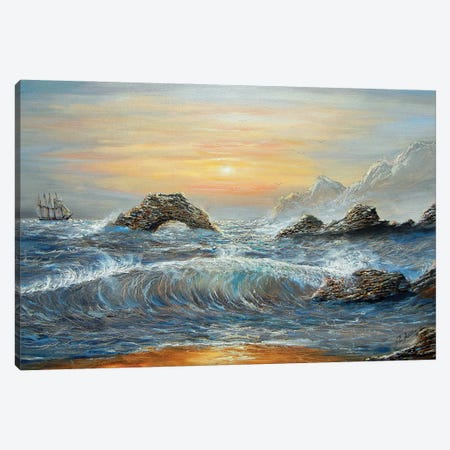Wendis Bathroom California Coast Canvas Print #JIW40} by Jim Williams Canvas Art Print