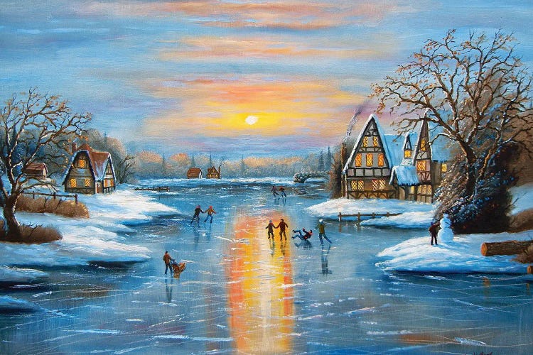 Winter Frolic by Jim Williams wall art