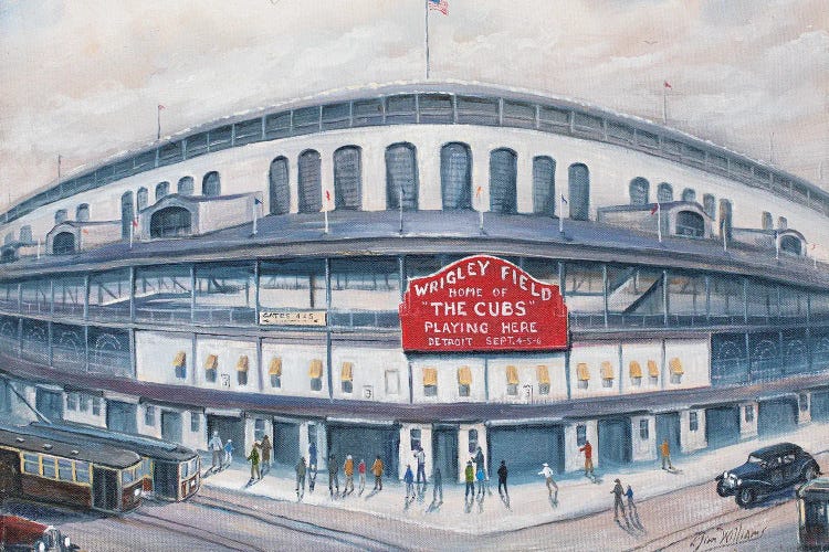 Wrigley Field by Jim Williams wall art