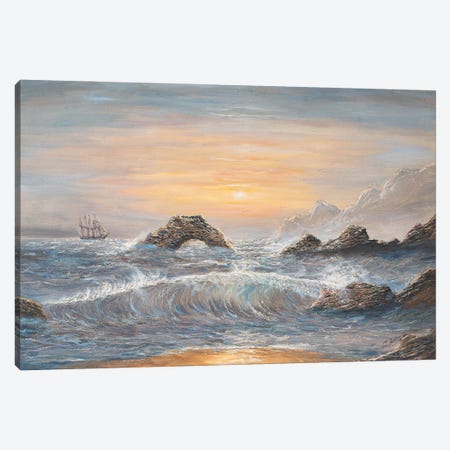 California Coast Canvas Print #JIW4} by Jim Williams Art Print