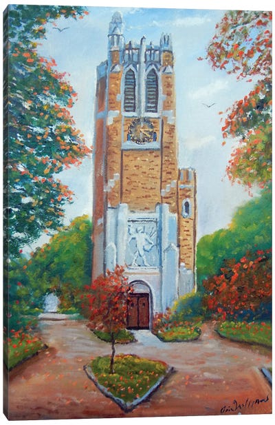Beaumont Tower Msu Canvas Art Print - Jim Williams