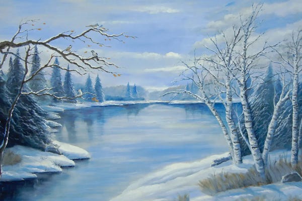 Rustic Winter: Winter Lake by Jim Williams