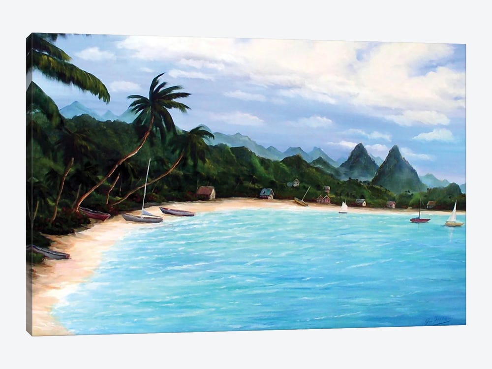 St. Lucia Beach by Jim Williams 1-piece Canvas Art