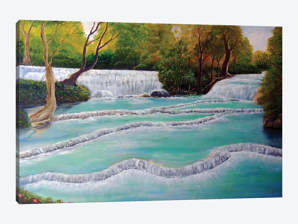 Erawan Falls, Thailand by Jim Williams 1-piece Art Print
