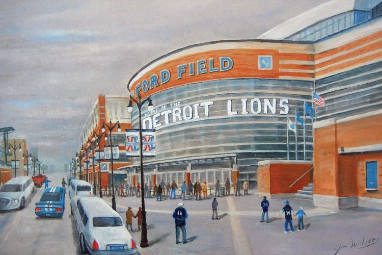 Ford Field, Detroit Lions by Jim Williams wall art