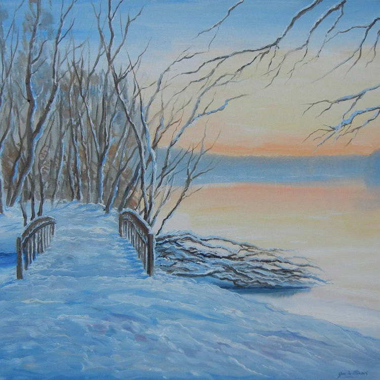 Winter Bridge Way by Jim Williams wall art