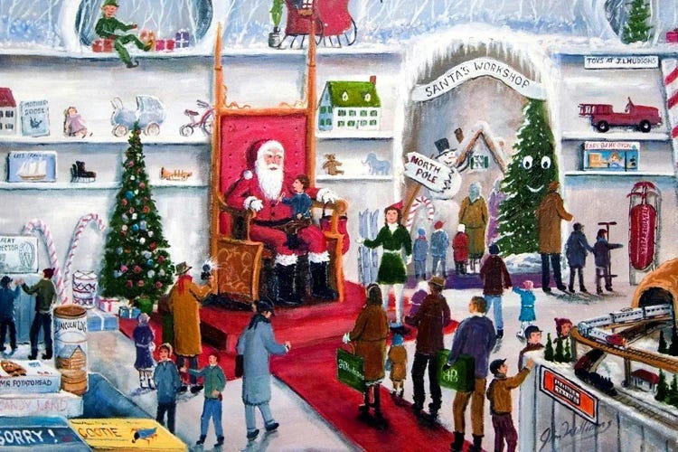 Hudson's Santa Shop by Jim Williams wall art
