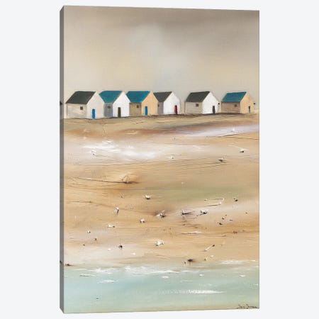Beach Cabins III Canvas Print #JJA3} by Jean Jauneau Canvas Art