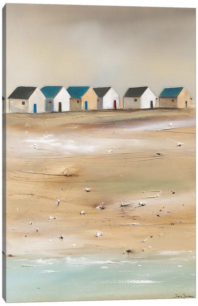 Beach Cabins III Canvas Art Print