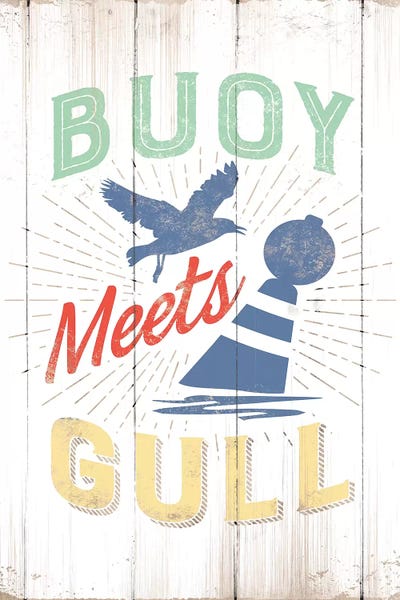 JJ Brando: Buoy Meets Gull by JJ Brando