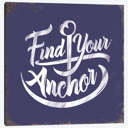 Find Anchor Canvas Print #JJB21} by JJ Brando Canvas Art