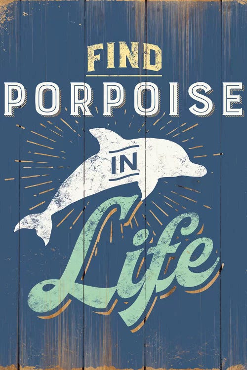 Find Porpoise In Blue by JJ Brando wall art
