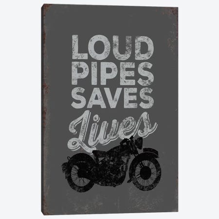 Loud Pipes Canvas Print #JJB36} by JJ Brando Canvas Artwork