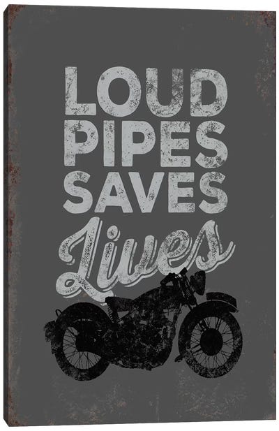 Loud Pipes Canvas Art Print - JJ Brando