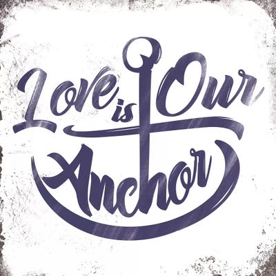 Love Anchor by JJ Brando framed wall art
