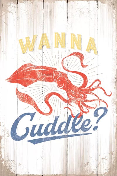 Wanna Cuddle by JJ Brando metal wall art