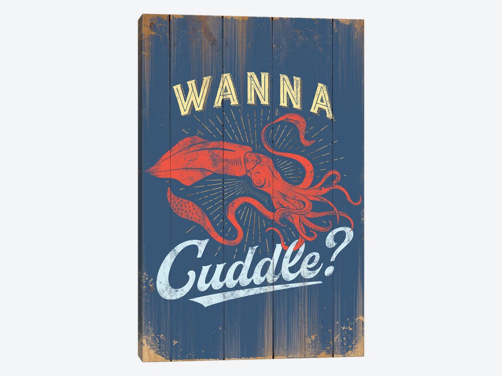 Wanna Cuddle In Blue by JJ Brando 1-piece Art Print